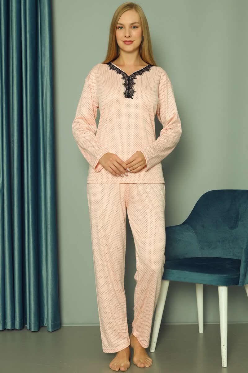 Puantiyeli Kadın Pijama Takımı