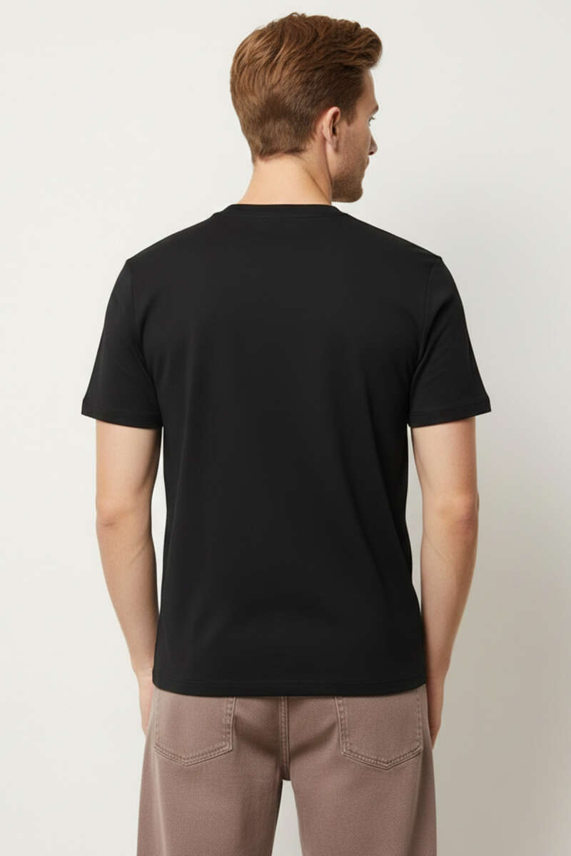 Quıet Dreams Baskılı T-shirt Siyah