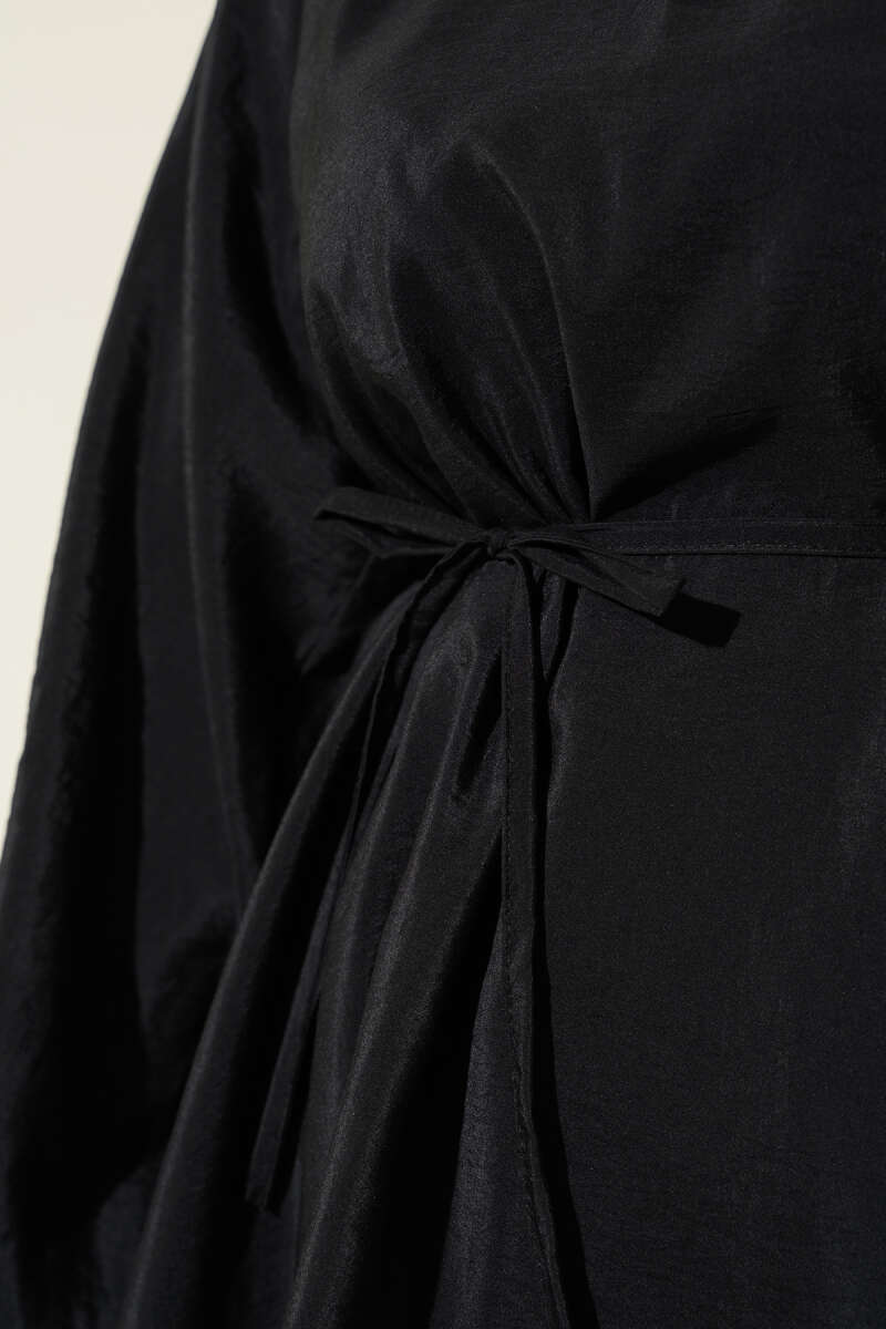 Reglan Balon Kol İp Kuşaklı Tunik