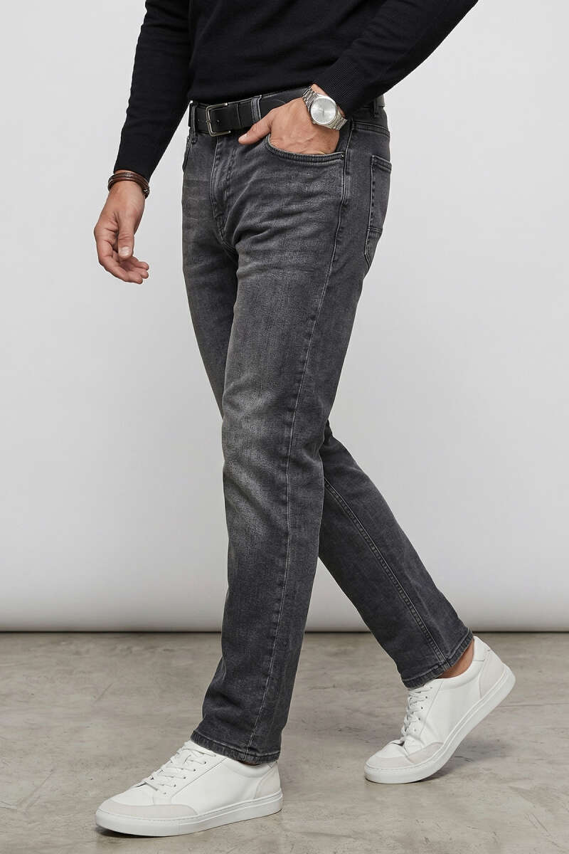 Regular Fit Likralı Erkek Kot Pantolon