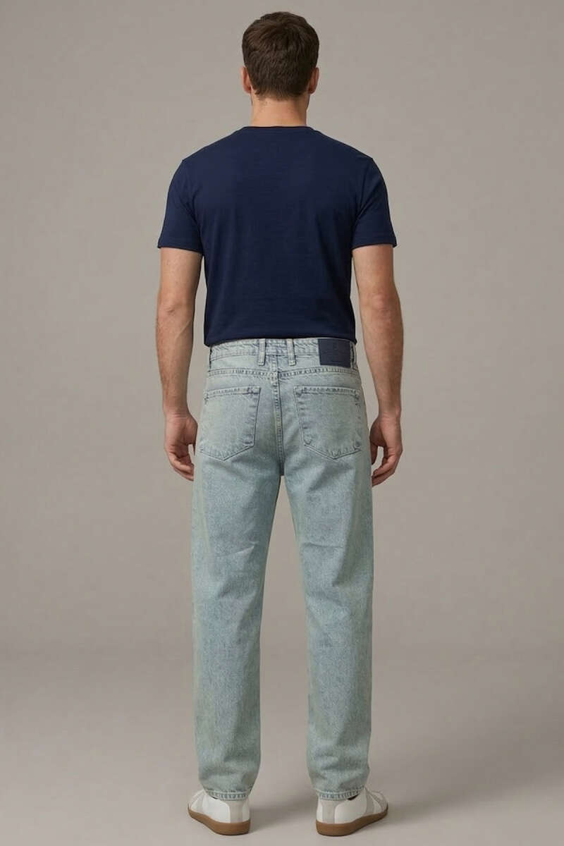 Relax Fit Cepli Erkek Kot Pantolon