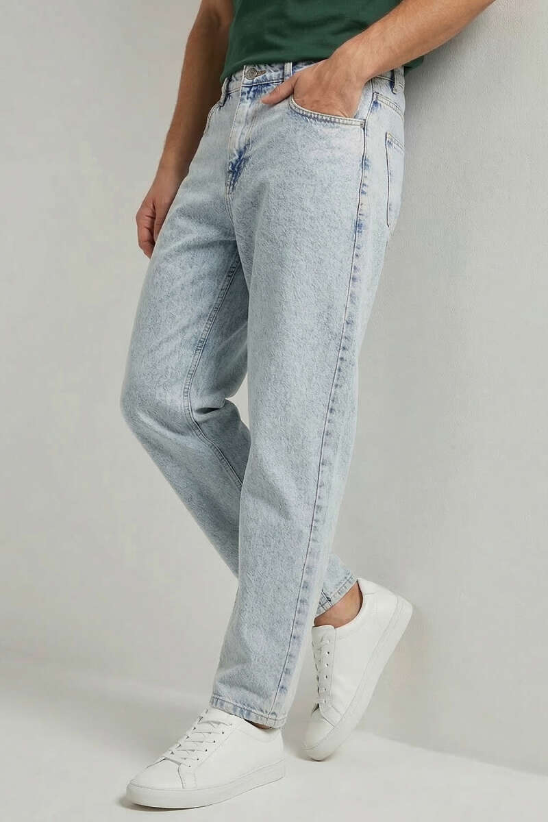 Relax Fit Cepli Erkek Kot Pantolon