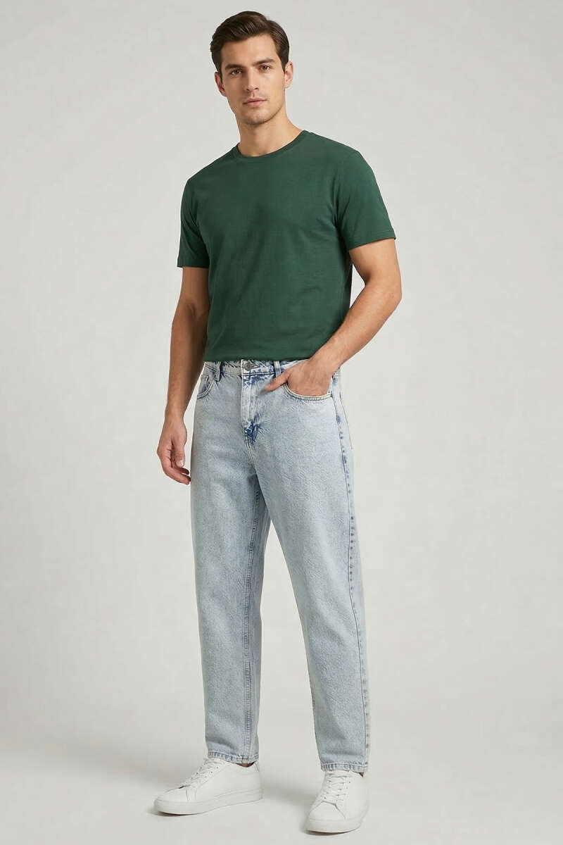 Relax Fit Cepli Erkek Kot Pantolon