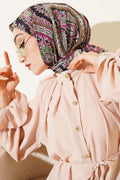 Retro Desen Elegance Eşarp
