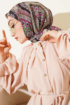 Retro Desen Elegance Eşarp