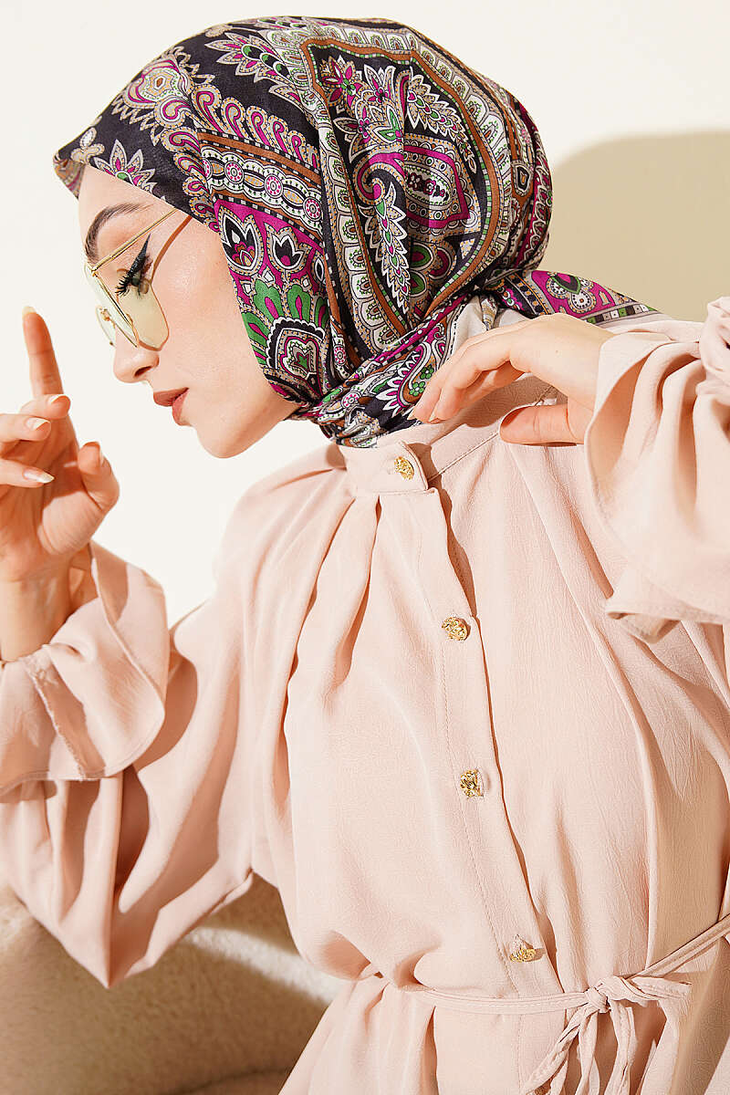 Retro Desen Elegance Eşarp