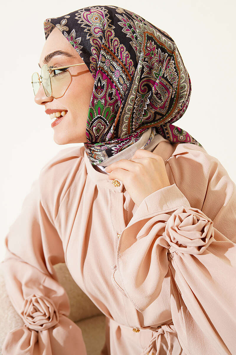 Retro Desen Elegance Eşarp