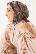 Retro Desen Elegance Eşarp