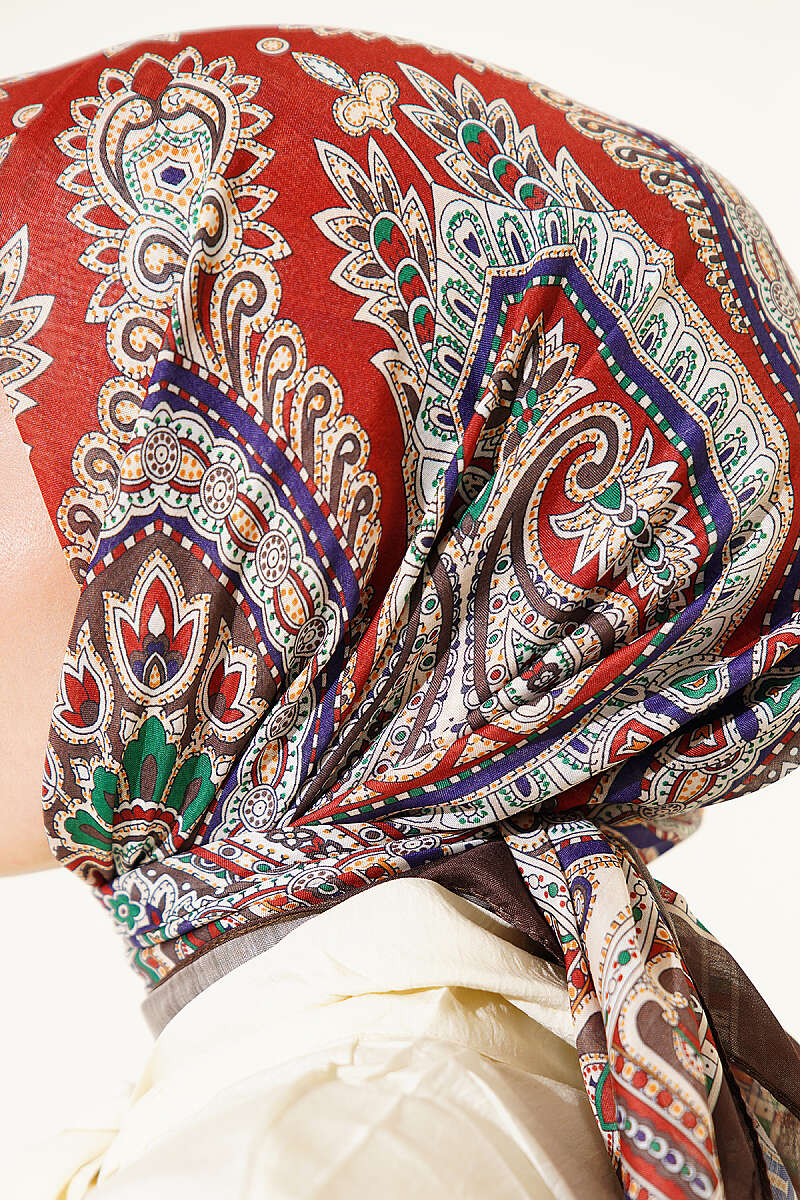 Retro Desen Elegance Eşarp