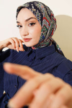 Retro Desen Elegance Eşarp