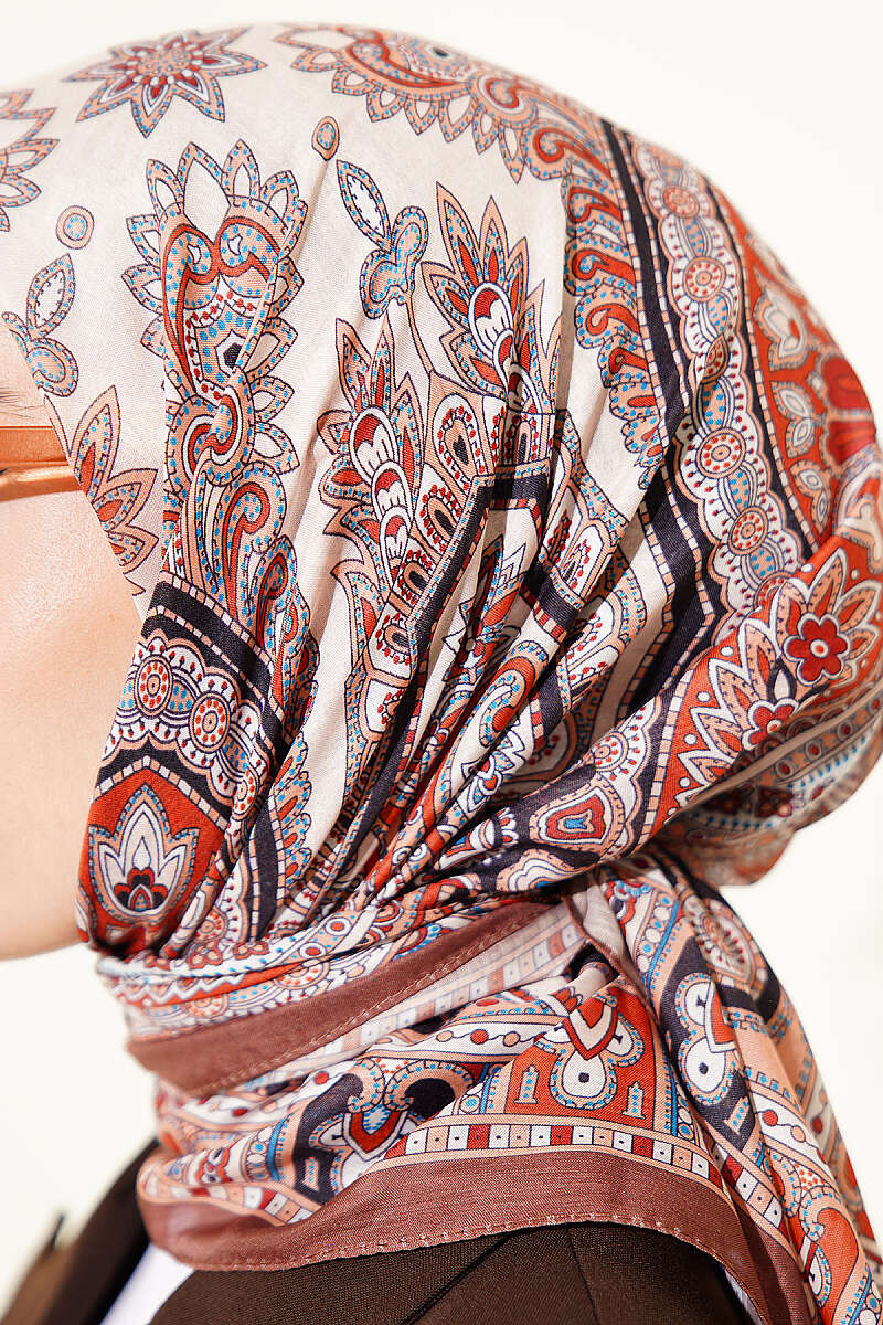 Retro Desen Elegance Eşarp