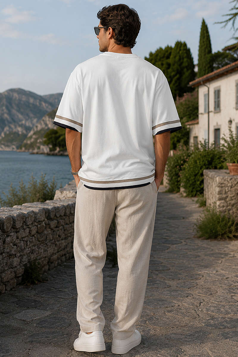 Ribana Detaylı Baskılı Erkek T-shirt