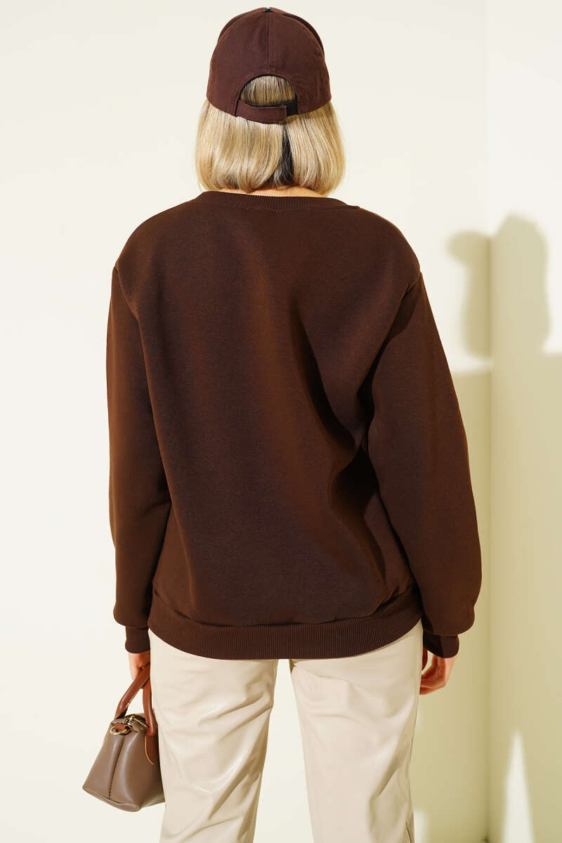 Ride A Cowboy Baskılı Sweatshirt