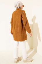 Şal Yaka Pirinç Örgü Triko Hırka