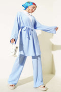 Salaş Kuşaklı Kimono İkili Takım