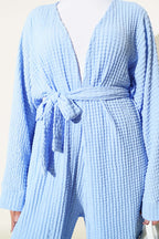 Salaş Kuşaklı Kimono İkili Takım