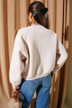 Şardonlu Basic Kısa Sweatshirt
