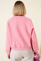 Şardonlu Basic Kısa Sweatshirt