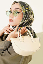 Sarmal Desen Elegance Eşarp Çağla Yeşili