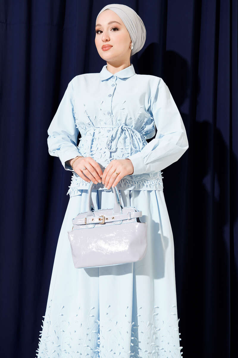 Ivy Embossed Skirt Double Set Второстепенное изображение товара