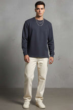 Scuba Bisiklet Yaka Erkek Sweatshirt