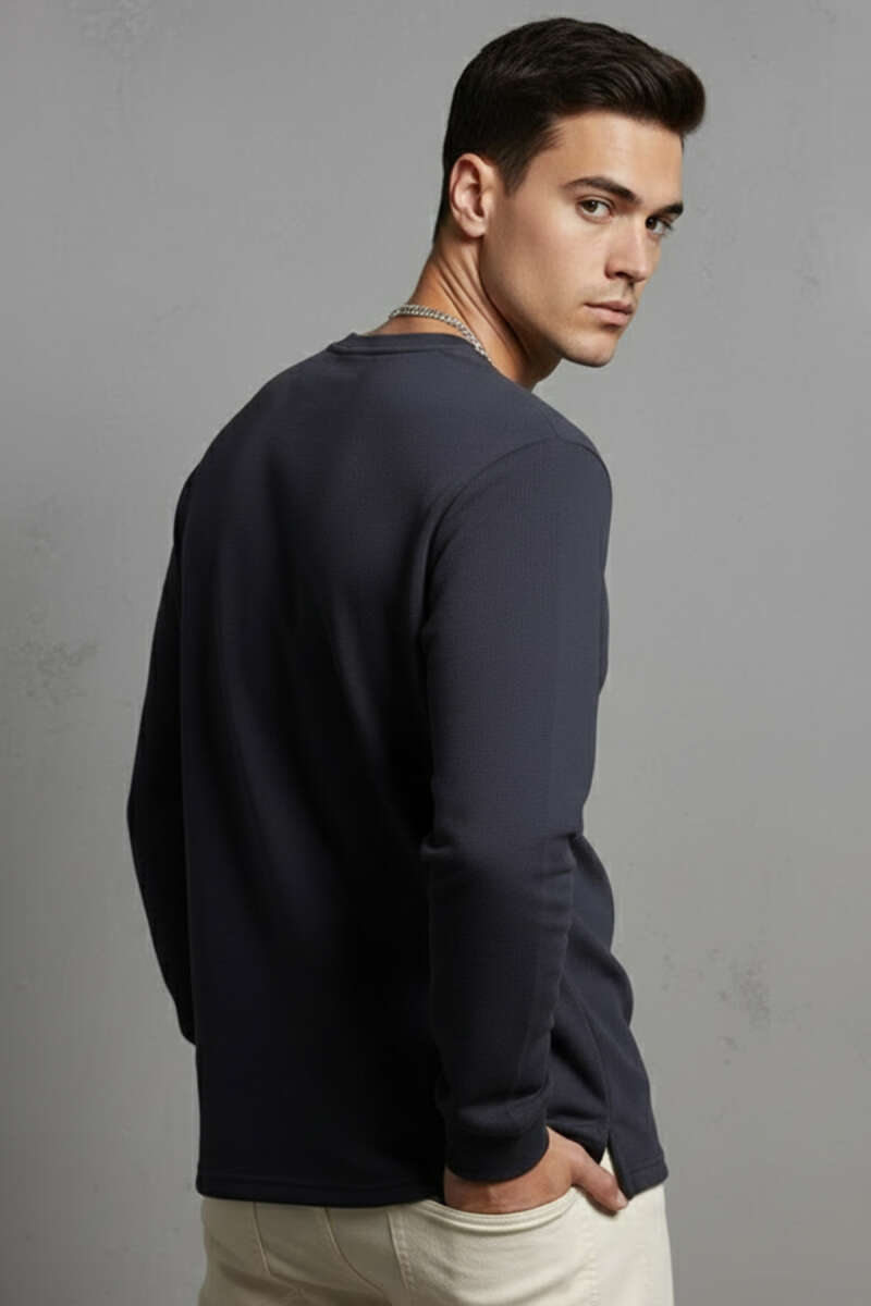 Scuba Bisiklet Yaka Erkek Sweatshirt