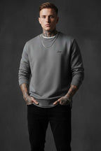 Scuba Bisiklet Yaka Erkek Sweatshirt