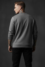Scuba Bisiklet Yaka Erkek Sweatshirt