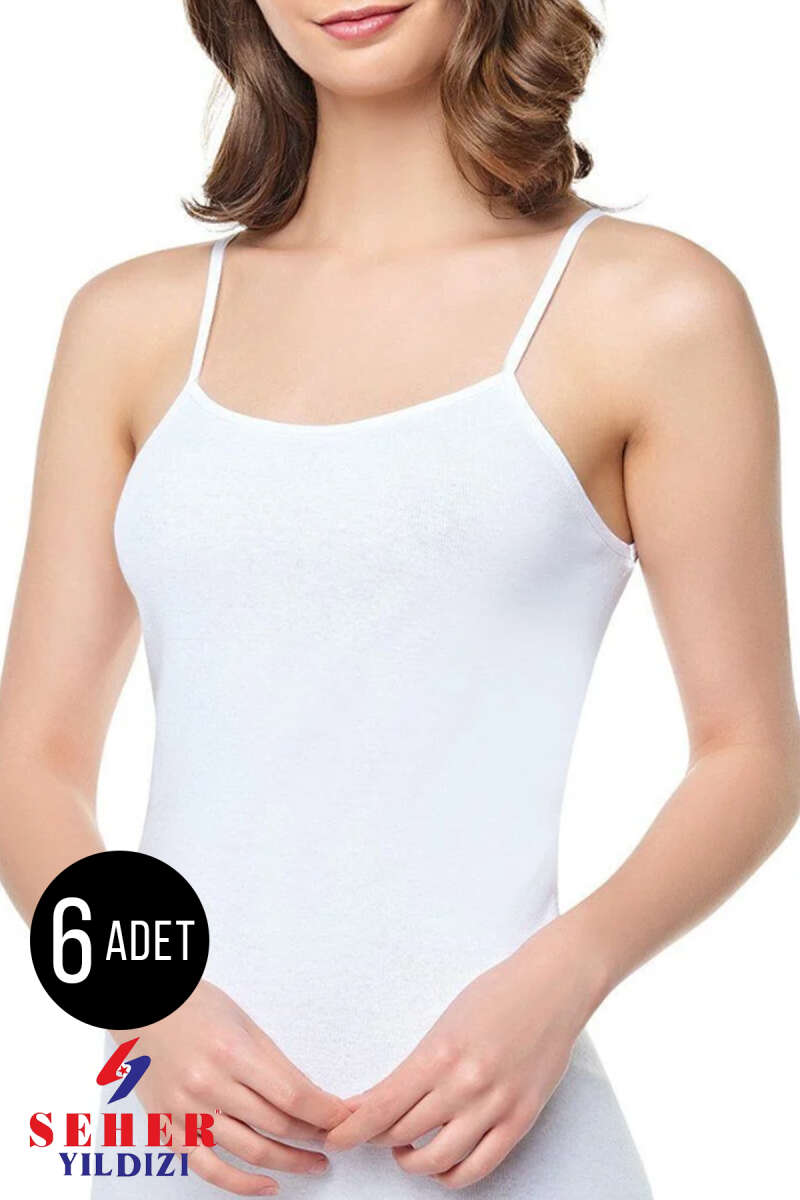 Seher Yıldızı Kadın 6'lı İp Askılı Atlet