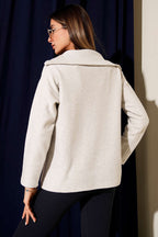 Selanik Yaka Fermuarlı Sweatshirt