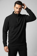 Selanik Yarım Fermuarlı Erkek Sweatshirt