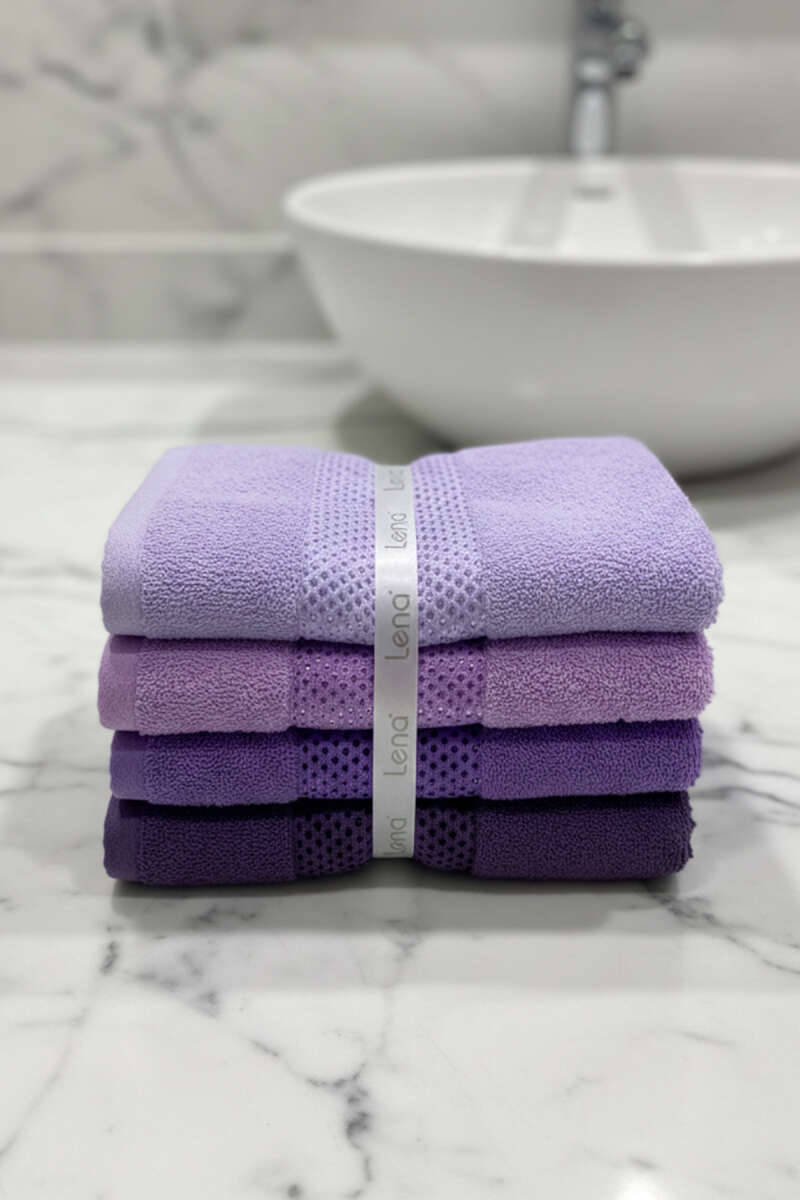 Striped 4-piece Hand Towel Asorti 1