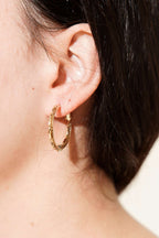 Striped Hoop Earrings