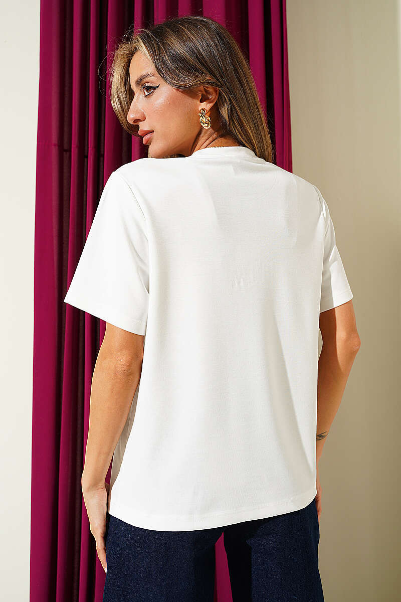 Shouke Kabartmalı T-shirt