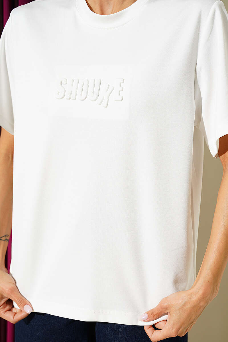 Shouke Kabartmalı T-shirt