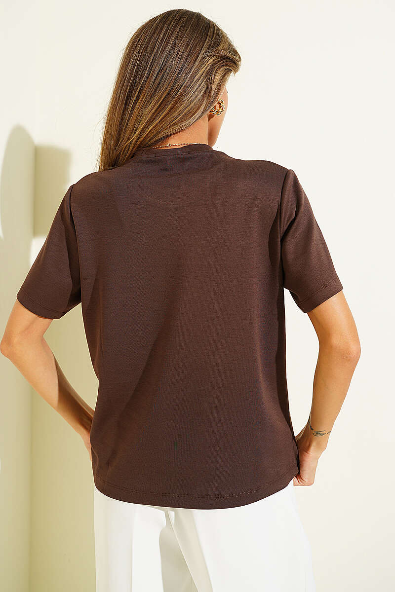 Shouke Kabartmalı T-shirt