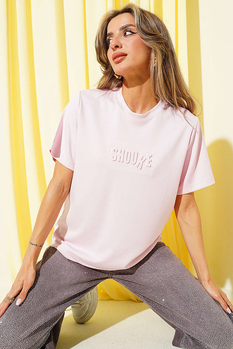 Shouke Kabartmalı T-shirt