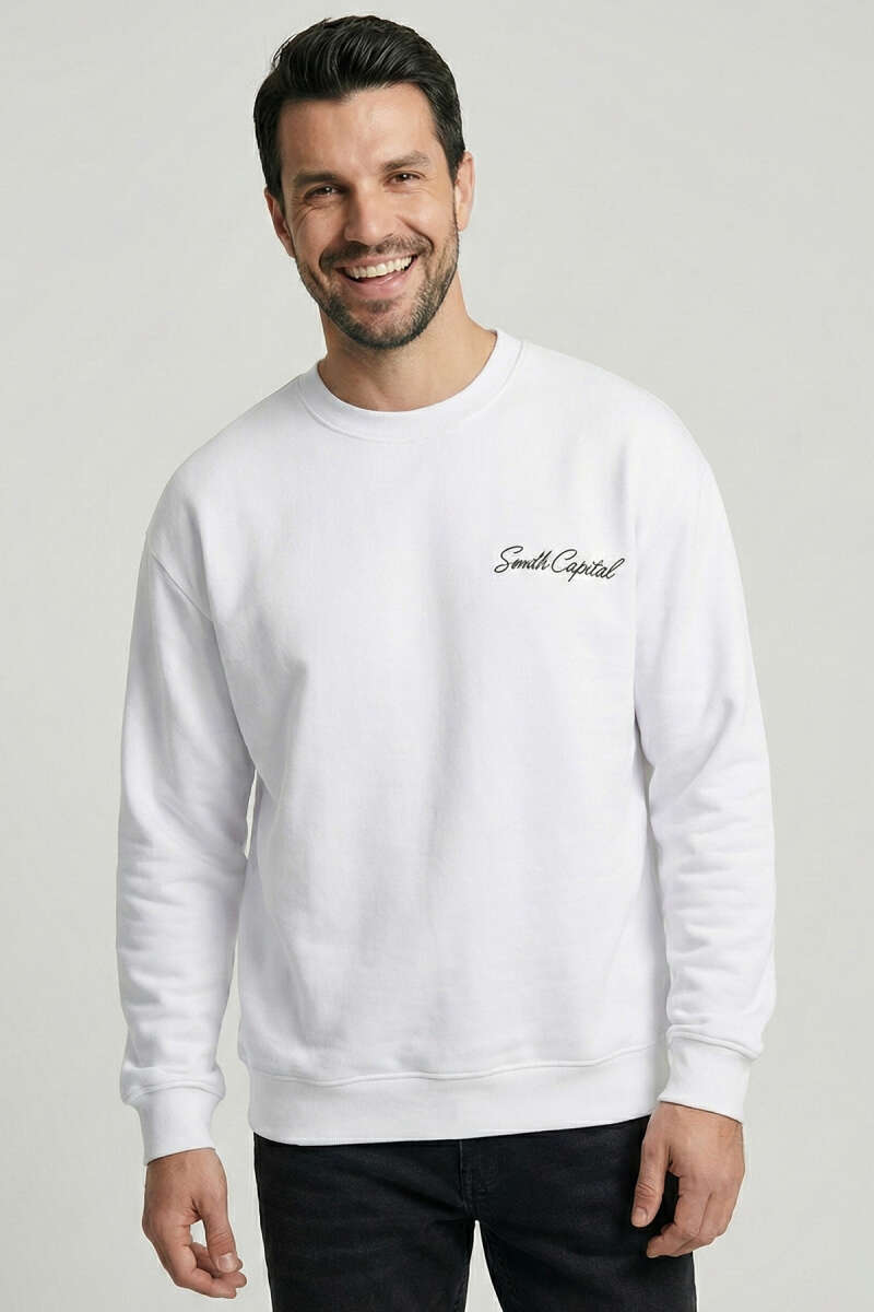 Sırt Baskılı Erkek Sweatshirt