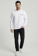 Sırt Baskılı Erkek Sweatshirt