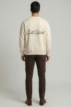 Sırt Baskılı Erkek Sweatshirt