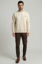 Sırt Baskılı Erkek Sweatshirt