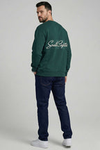 Sırt Baskılı Erkek Sweatshirt