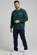 Sırt Baskılı Erkek Sweatshirt