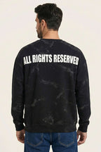 Sırt Baskılı Kabartmalı Erkek Sweatshirt