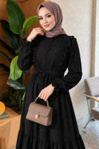 Brit - Robe boutonnée en guipure