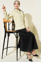 Slim Fit Basic Kısa Gömlek Adaçay
