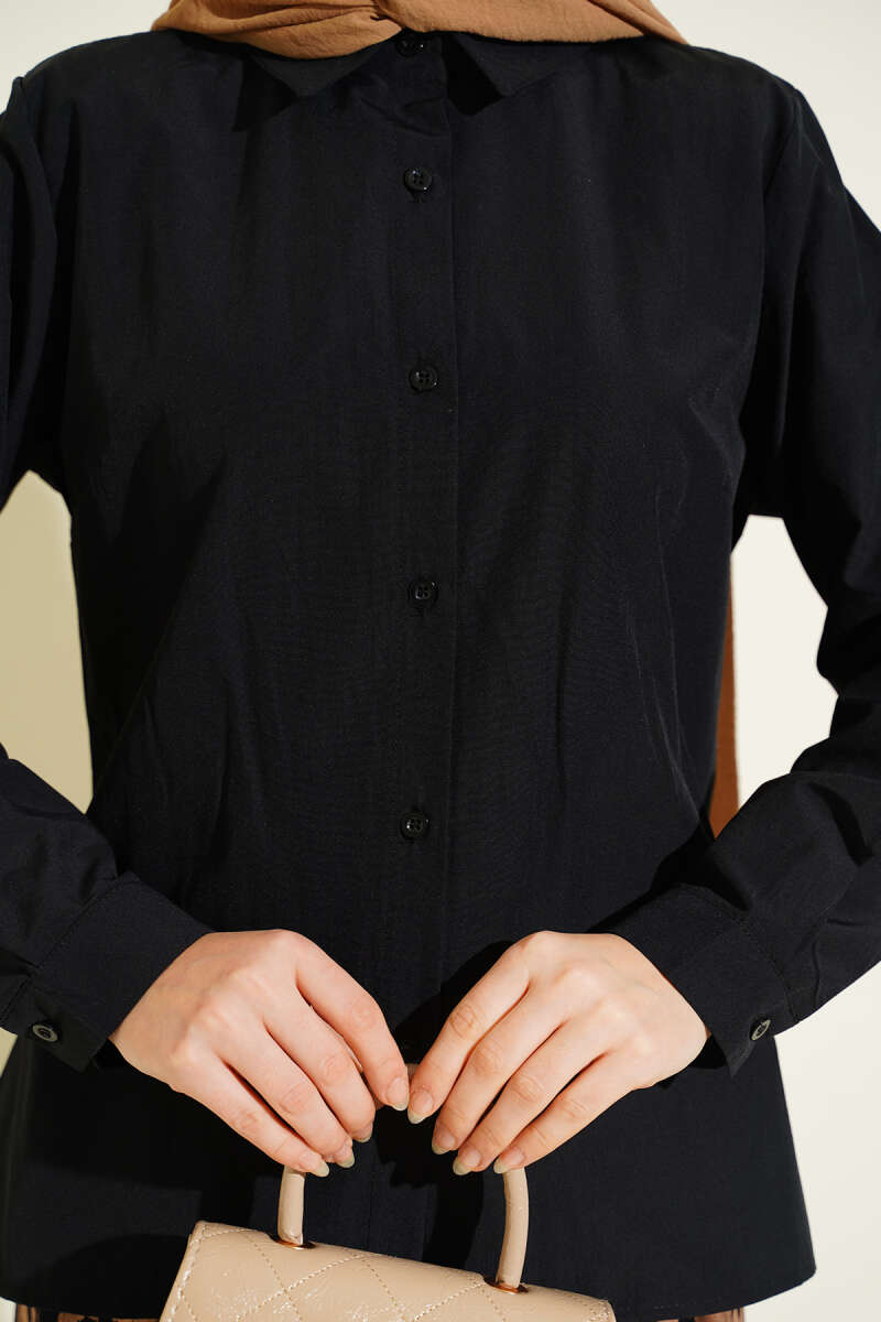 Slim Fit Basic Kısa Gömlek