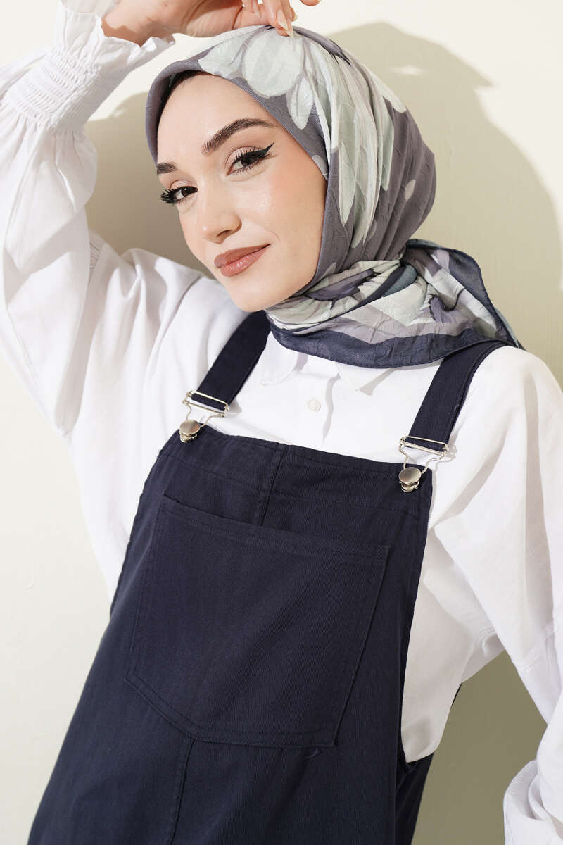 Soft Floral Baskılı Pamuklu Eşarp