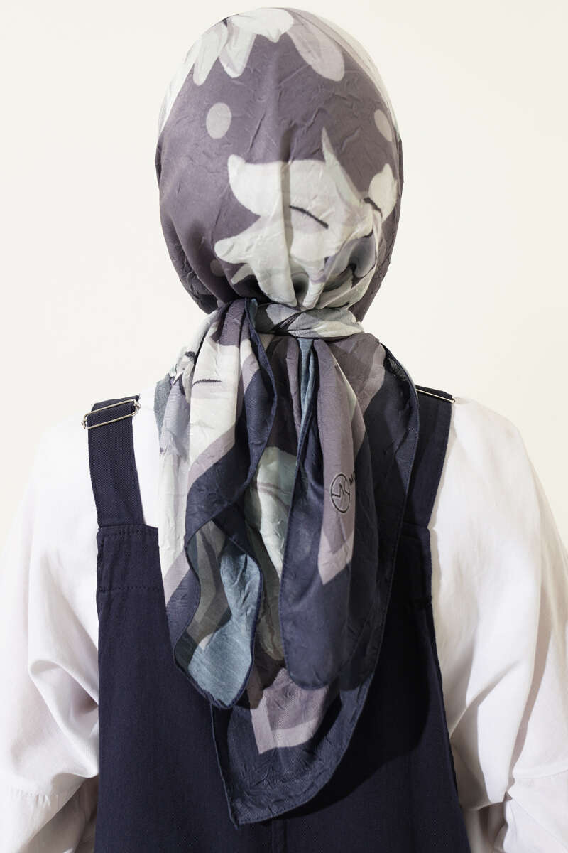 Soft Floral Baskılı Pamuklu Eşarp