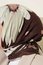 Soft Floral Baskılı Pamuklu Eşarp